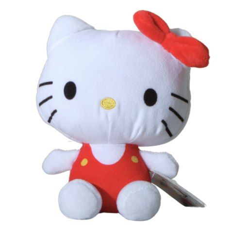MASKOTKA Pluszak HELLO KITTY Czerwona Przytulanka 16cm