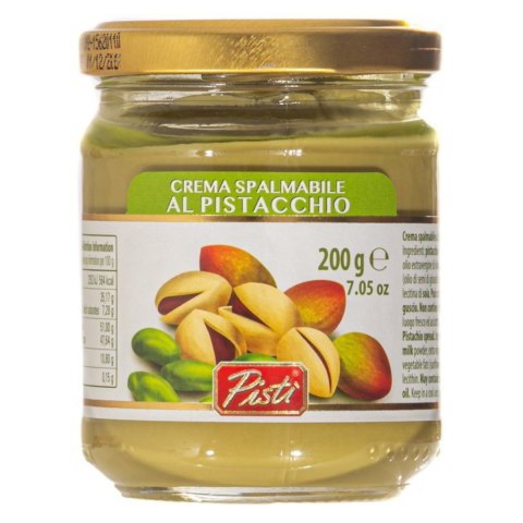 PISTI CREMA SPALMABILE AL PISTACCHIO Włoski Krem Pistacjowy 45% 200g
