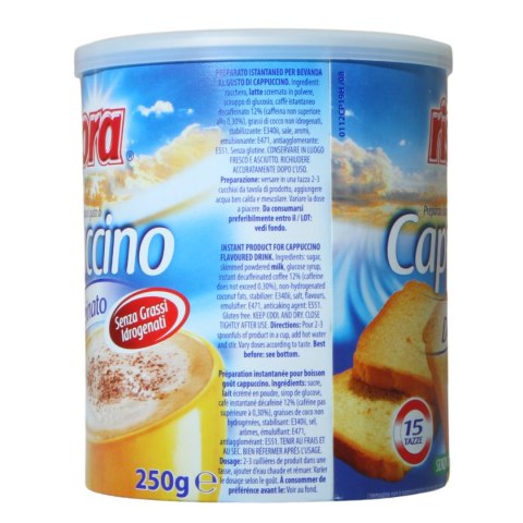 RISTORA CAPPUCCINO Bez Kofeiny Włoskie w Puszce Bez Glutenu 250g