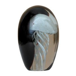 SZKLANA DEKORACJA Czarna + Meduza Biała 11cm