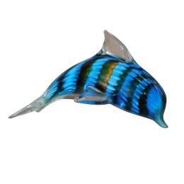 SZKLANA DEKORACJA Delfin Fantazja 20cm Typu MURANO