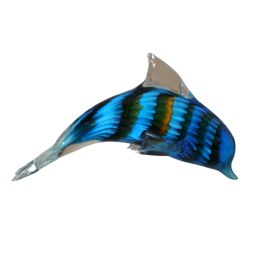SZKLANA DEKORACJA Delfin Fantazja 20cm Typu MURANO