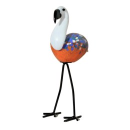 SZKLANA DEKORACJA Flaming Pomarańczowy 26cm Typu MURANO