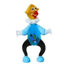 SZKLANA DEKORACJA Klaun Niebieski 8cm