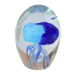 SZKLANA DEKORACJA Meduza Niebieska 7cm