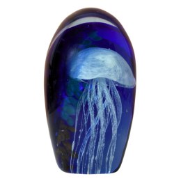 SZKLANA DEKORACJA Niebieska + Meduza 16cm
