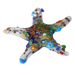 SZKLANA DEKORACJA Rozgwiazda Wielobarwna 12cm Typu MURANO