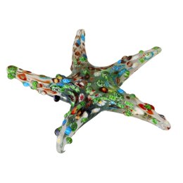 SZKLANA DEKORACJA Rozgwiazda Wielobarwna 20cm Typu MURANO
