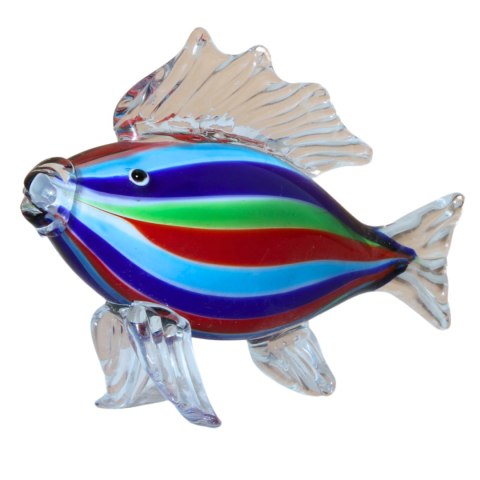 SZKLANA DEKORACJA Ryba Kolorowa 26cm