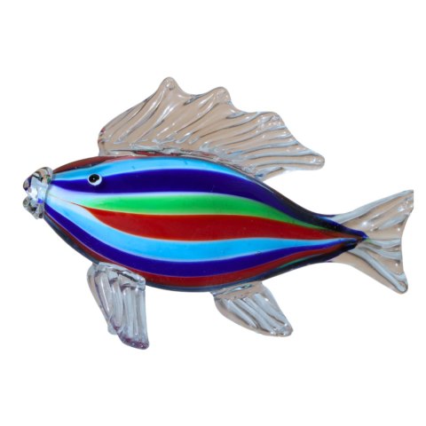 SZKLANA DEKORACJA Ryba Kolorowa 26cm