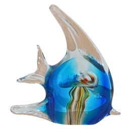 SZKLANA DEKORACJA Ryba Niebieska + Meduza 16cm