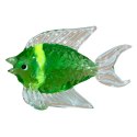 SZKLANA DEKORACJA Ryba Zielona 10cm