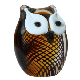 SZKLANA DEKORACJA Sowa 11cm Typu MURANO