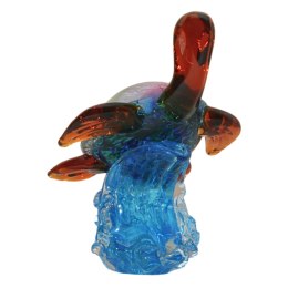 SZKLANA DEKORACJA Żółw na Fali + Meduza 18cm Typu MURANO