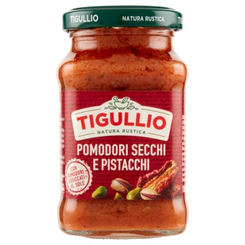 TIGULLIO Pomodori Pistacchi Włoski Sos Suszone Pomidory Pistacje 185g