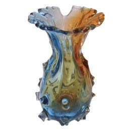 Wazon Szklany Dwukolorowy 29cm Włochy Italy