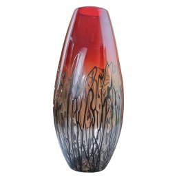 Wazon Szklany Dwukolorowy 45cm Włochy Italy
