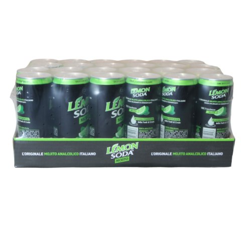 Zestaw LEMONSODA Mojito Włoski Napój Gazowany Puszka 330ml x24 szt.