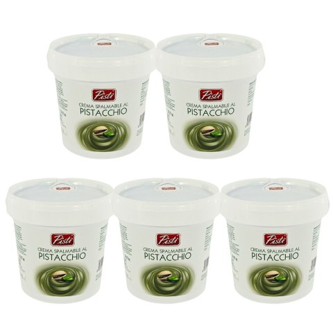 Zestaw PISTI CREMA DI PISTACCHIO krem pistacjowy 45% Sycylia 1kg x5 szt.