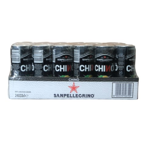 Zestaw SAN PELLEGRINO Chino Włoski Napój Puszka 330ml x24 szt.